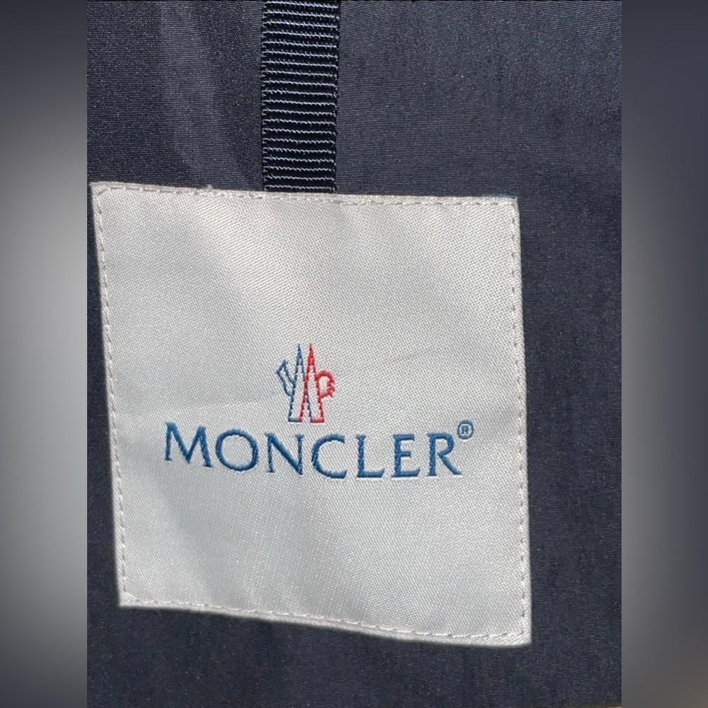 Moncler Women’s Trench Coat Black Size 5 Vintage​ - Picture 2 of 6